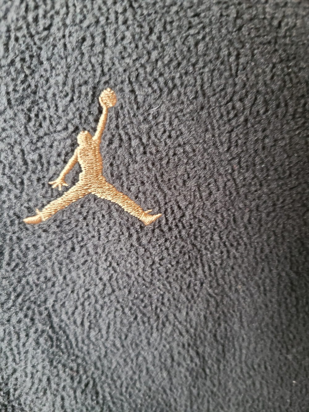 Jordan Men’s Black Full-Zip Sweater with Gold Jumpman - Picture 3 of 5